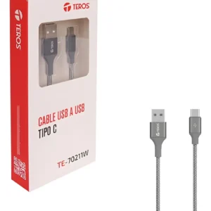 CABLE DATOS TEROS USB TIPO-C 60W 3A